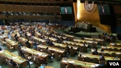 Perdana Menteri Makedonia Zoran Zaev dalam Sidang Umum PBB. (Foto:Dok)