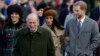 Queen Elizabeth II, Markle, Royals Attend Christmas Service