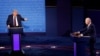 Le président américain Donald Trump et le candidat démocratique Joe Biden à Cleveland, le 29 septembre 2020.