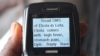 Ebola information is sent out through sms/text messages in Liberia. (UNICEF)