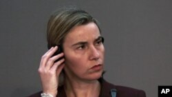 Federica Mogherini, chef de la diplomatie européenne, à Ankara le 25 janvier 2016. (AP Photo/Burhan Ozbilici)