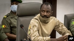 Le colonel Assimi Goïta, chef de l'État malien.
