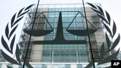 FILE- The headquarters of the International Criminal Court in The Hague, Netherlands, Jan. 12, 2016.