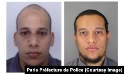 Chérif Kouachi, left, and Said Kouachi are shown in photos released by the Paris Préfecture de Police.