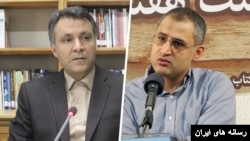 آرش اباذری (چپ) و محمد فاضلی 