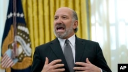 FILE - Howard Lutnick speaks in the White House in Washington, Feb. 13, 2025. Lutnick, who has since been named U.S. Commerce Secretary, has terminated two expert committees that worked with the government to produce economic statistics.