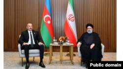İlham Əliyev və Seyib İbrahim Rəisi (Rəsmi foto)