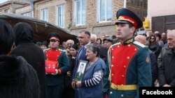 უკრაინის წინააღმდეგ მებრძოლის დაკრძალვა ცხინვალში