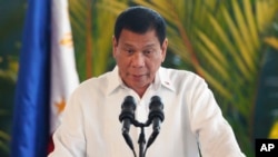 ဖိလစ်ပိုင်သမ္မတ Rodrigo Duterte.