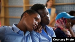 Des élèves dans une école Rwanda, 14 juillet 2016.