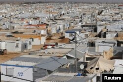 A general view shows the Zaatari refugee camp in the Jordanian city of Mafraq, near the border with Syria, March 7, 2016.