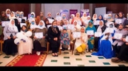 Libya's National Commission for Human Rights holds a meeting with women activists in the city of Derna in eastern Libya, on peacebuilding progress in the city. (Photo credit: Zahia Faraj-Ali)
