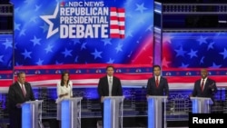 Republican U.S. candidates participate in their third debate of the 2024 U.S. presidential campaign in Miami, Florida