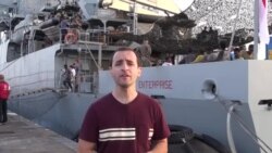 Nicolas Pinault, envoyé spécial de VOA Afrique, en Sicile pour couvrir la crise des migrants