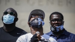 Terrence Floyd, brat Georgea Floyda na protestima u New Yorku (Foto: AP/John Minchillo)