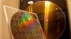 FILE PHOTO: Two chips are on display at the Taiwan Semiconductor Research Institute (TSRI) in Hsinchu