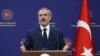 Türkiyə Xarici İşlər Naziri Hakan Fidan. Ankara, Türkiyə. 24 fevral, 2025. 