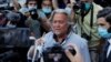 FILE - Former White House Chief Strategist Steve Bannon exits the Manhattan Federal Court in the Manhattan borough of New York City, New York, August 20, 2020. 