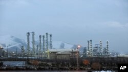 FILE - The heavy water nuclear facility near Arak, Iran, is seen in this photo taken Jan. 15, 2011.