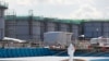 FILE - A worker, wearing protective gear, takes notes in front of storage tanks for radioactive water at the tsunami-crippled Fukushima Daiichi nuclear power plant in Okuma, Japan, Feb. 10, 2016. 