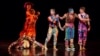 A photo from the Dallas premiere of "Yowzie," which is danced to jazz, with funny interactions between couples, and slapstick moves inspired by Twyla Tharp’s beloved silent film comedies. 