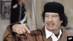 Moammar Gadhafi (file photo)