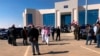 FILE - Iraqi and Saudi officials open the Arar border crossing, in Anbar, Iraq, Nov. 18, 2020. 