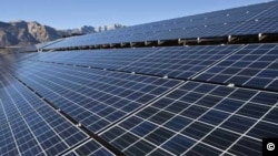 Un panneau solaire.