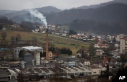FILE - Melanija Knavs, now known as Melania Trump, was born and raised in the town of Sevnica, Slovenia, seen here Feb. 15, 2016.