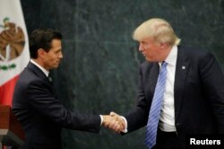 Donald Trump and Mexico's President Pena Nieto. (AP)