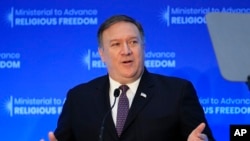 سخنرانی روز پنجشنبۀ مایک پمپئو، وزیر خارجۀ ایالات متحده در مورد آزادی مذهبی در جهان