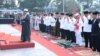 Presiden Joko Widodo melakukan Shalat Idul Adha di Lapangan Merdeka, kota Sukabumi Jawa Barat, Jumat 1 September 2017. (Foto: Biro Pers Kepresidenan).