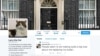 A screen shot of Larry the Cat's Twitter account.