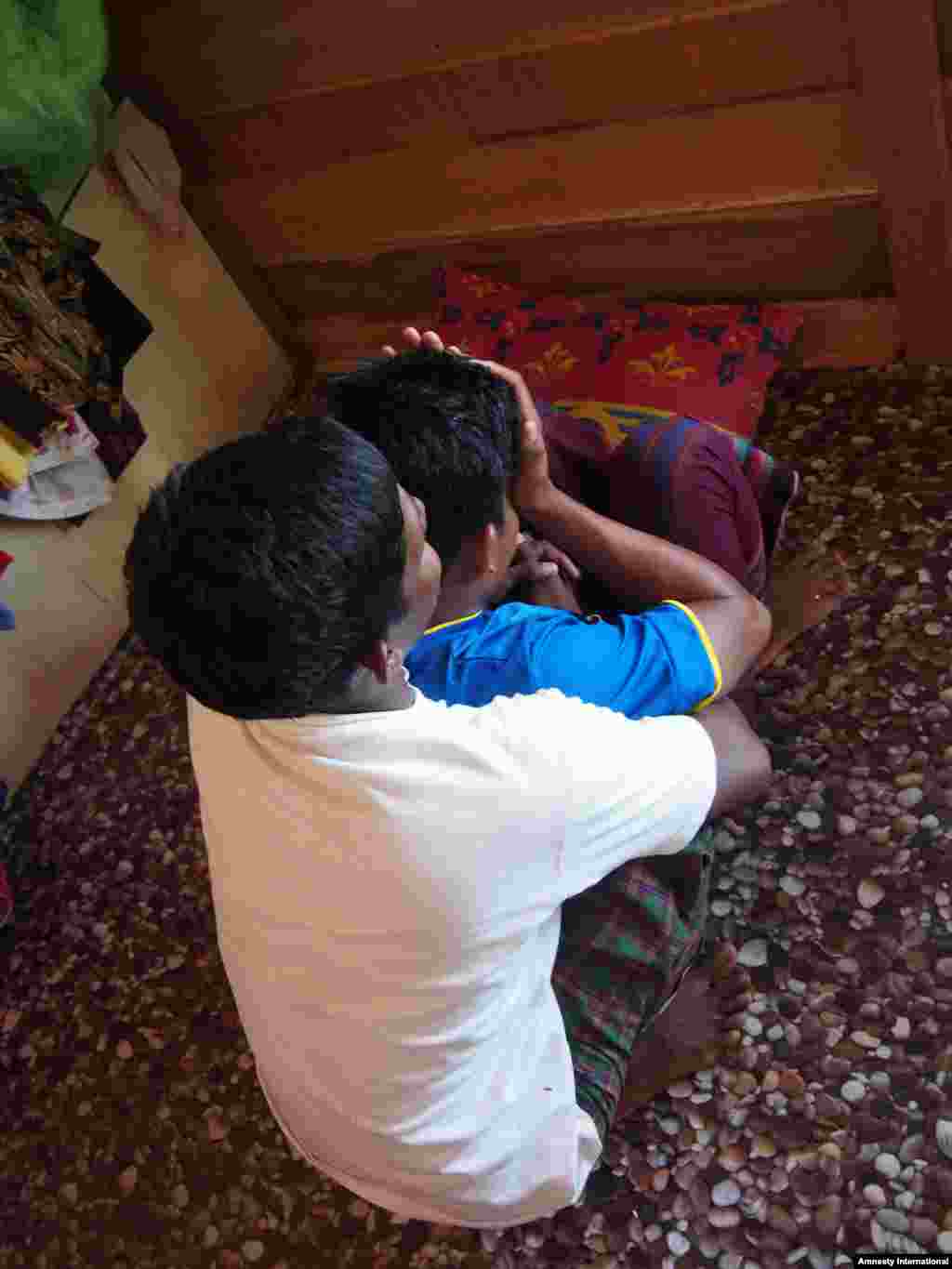 Pencari suaka dari etnis Rohingya di Myanmar.