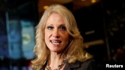 Kellyanne Conway, conseillère du président élu des Etats-Unis Donald Trump, Trump Tower a New York, vov. 16, 2016. 