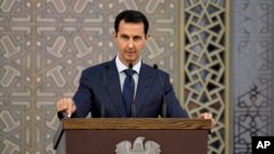 Bachar al-Assad s'exprime à Damas le 20 aout 2017