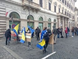 Protesti za BiH u Rimu