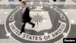 FILE - The lobby of the CIA Headquarters Building in Langley, Virginia. 