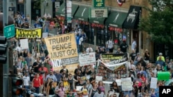 Protesters demand more government action against gun violence, Aug. 2, 2018, in Chicago.