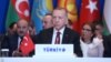Турецький президент Реджеп Таїп Ердоган на зустрічі керівників організації тюркських країн в Азербайджані. Баку 15 жовтня 2019 р.