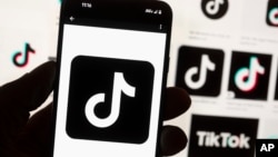 The TikTok logo is seen on a cellphone on Oct. 14, 2022. 