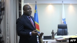 Le président de la Commission électorale nationale indépendante (Céni), Corneille Nangaa, dans son bureau à Kinshasa, le 4 avril 2018.