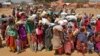 Somalis displaced by the drought, arrive at makeshift camps in the Tabelaha area on the outskirts of Mogadishu, Somalia, March 30, 2017. 