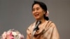 ဒေါ်အောင်ဆန်းစုကြည် ဂျပန် တိုကျိုခရီးစဉ်။ (ဧပြီ ၁၃၊ ၂၀၁၃)