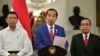 Presiden Joko Widodo saat menyampaikan pernyataan terkait Rohingya di Istana Kepresidenan Jakarta, Minggu 3 Sept 2017.(Foto : Biro Pers Kepresidenan RI)