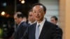 FILE - Yang Jiechi, politburo member of the Communist Party of China, speaks to Chinese media Feb. 28, 2020.