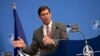 Acting U.S. Secretary for Defense Mark Esper speaks during a media conference at the conclusion of a meeting of NATO defense ministers at NATO headquarters in Brussels, Belgium, June 27, 2019.