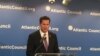 2014当选的民主党籍众议员塞斯·穆尔顿（Seth Moulton）在大西洋理事会谈美国领导地位问题。（2016年2月2日）