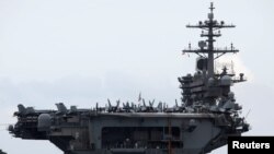미 핵 추진 항공모함 시어도어 루스벨트 호(USS Theodore Roosevelt).
