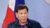 Presiden Filipina Rodrigo Duterte hadir dalam sebuah acara di Istana Kepresidenan Malacanang di Manila pada 24 Agustus 2021. (Foto: Malacanang Presidential Photographers Division via AP/King Rodriguez)